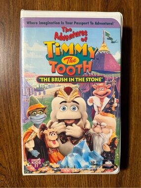 Vintage The Adventures of Timmy the Tooth VHS RARE The Brush In the Stone (1996)